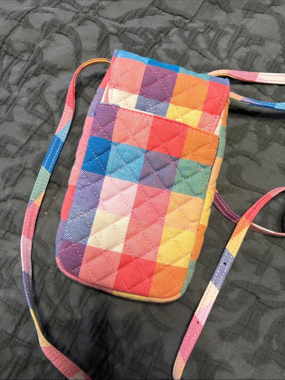 Vera Bradley Multicolor Quilted Patchwork Crossbody Phone Bag